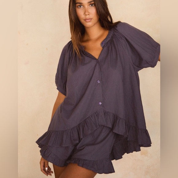 NWT Piyama Sophie Sleep Set Size S - Midnight Blue - Picture 1 of 5